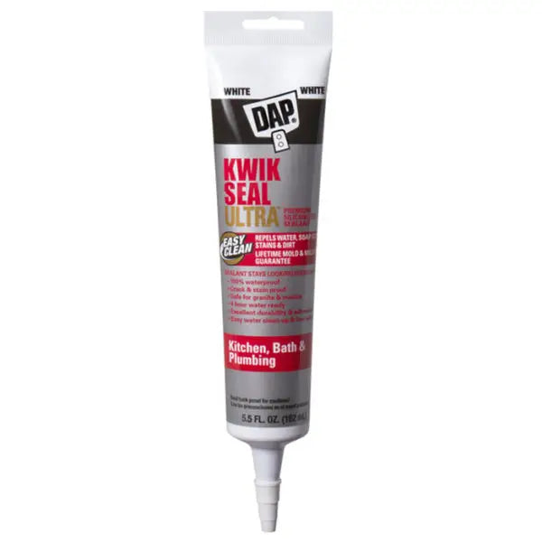 5.5 Oz Dap 18914 White Kwik Seal Ultra Premium Siliconized Sealant